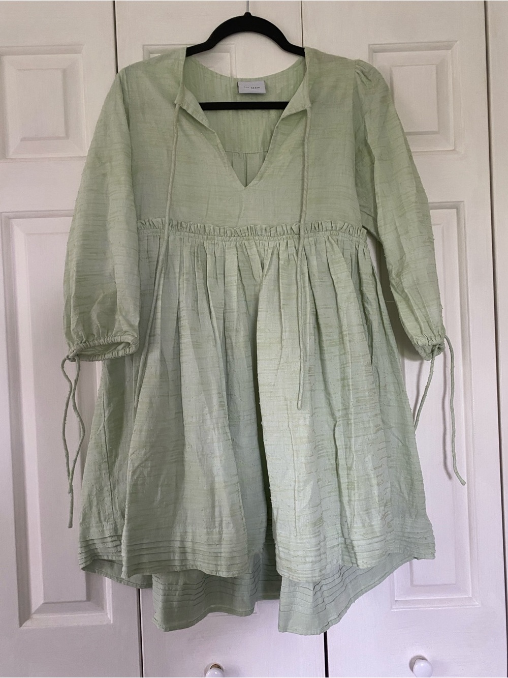 Rue Stiic Light Green Gauze Babydoll Tunic